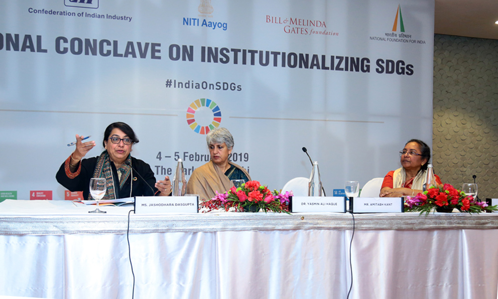 Ms Jashodhara Dasgupta, Dr Yasmin Ali Haque, and Ms Annie Namala